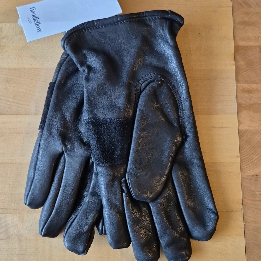 Goodfellow & Co Men's Black Leather Gloves - Picture 4 of 4